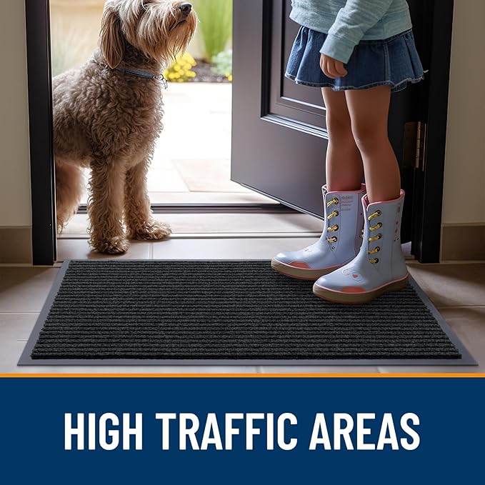 OLANLY Front Door Mat Indoor Outdoor Entrance, Waterproof Heavy Duty Doormat - Image 7
