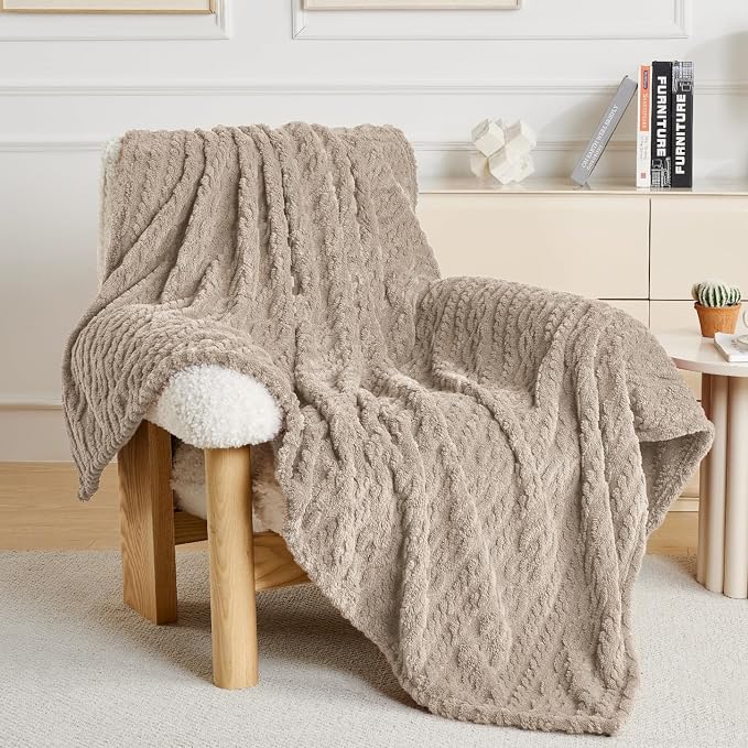 50x70 Inch Brown Throw Blanket - Image 6