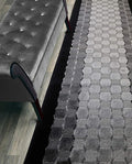Custom Length Hallway Runner Rug, Slip Resistant, Checkered Black, 26 Inch X 20 by ORFAHOME