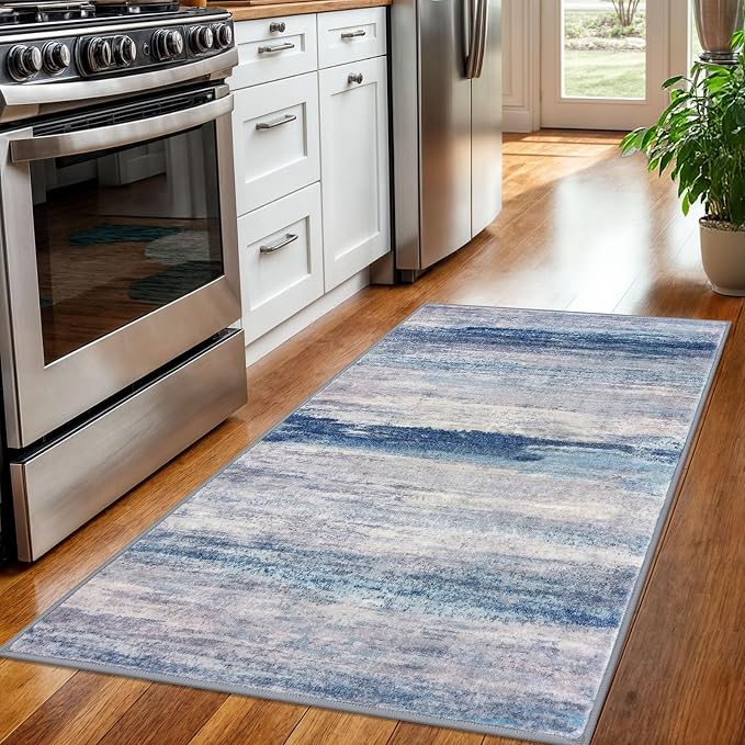 KOZYFLY 3x5 Rug Modern Ombre Living Room Area Rug, Washable Rugs - Image 3