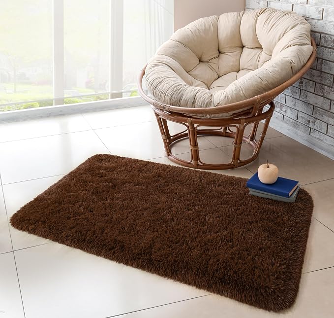 Chicrug Soft Runner Rug for Bedroom Living Room Plush Fluffy Rugs 2x4 Feet - Image 7