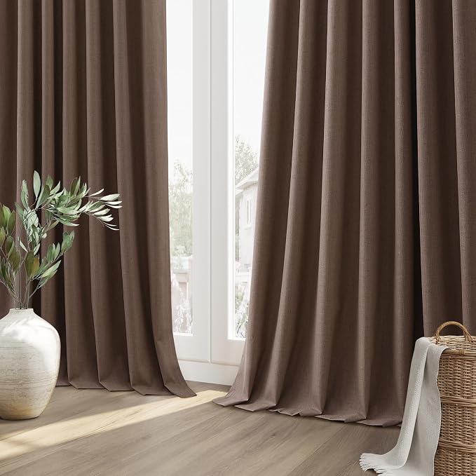 Guken 100% Blackout Curtains 108 Inch Length 2 Panels Set - Image 10