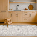Hazo Haus Light Gray Washable 2'6"x8' Wide Runner Rugs by HazoHaus