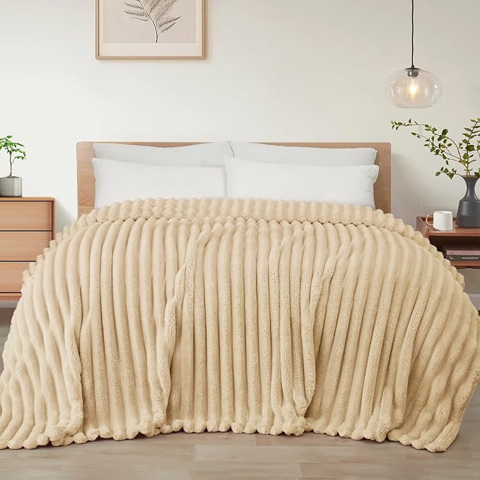 Exclusivo Mezcla Striped Queen Size Fleece Blanket by ExclusivoMezcla