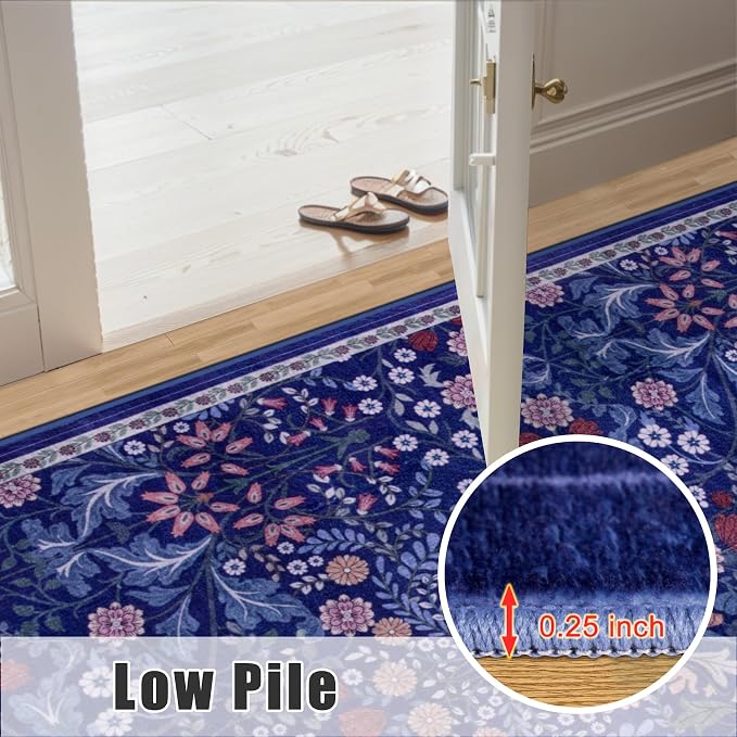 Runner Rug for Entryway: 2.6x8 Kitchen Rugs Non Slip Washable Ultra-Thin Soft - Image 9