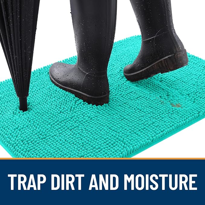 OLANLY Dog Door Mat for Muddy Paws 34x21, Absorbs Moisture and Dirt, Absorbent - Image 2