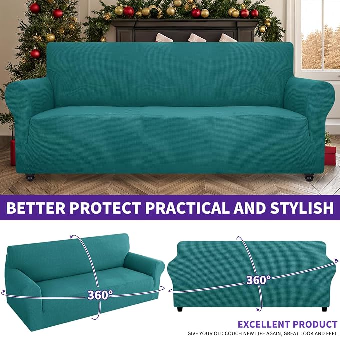 ZNSAYOTX Stretch Oversized Couch Cover Universal Sofa Covers - Image 5
