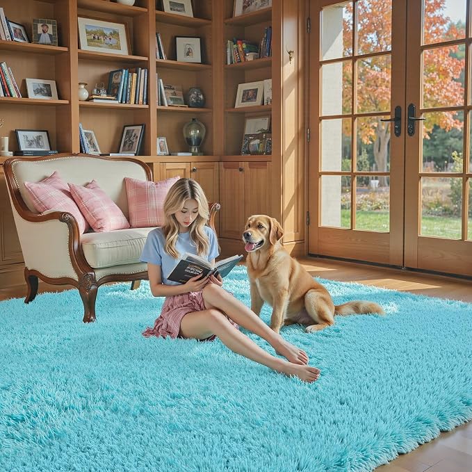3x5 Rug, Bedside Preppy Dorm Area Rug, College Essentials Small Carpets - Image 5