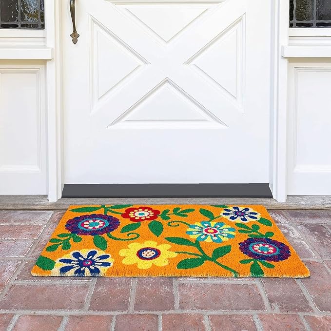 Juvale Floral Coir Door Mat - Image 3