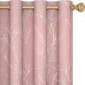 Deconovo Pink Curtains, Thermal Insulated Soundproof Privacy Curtain, 52 x 63 by Deconovo