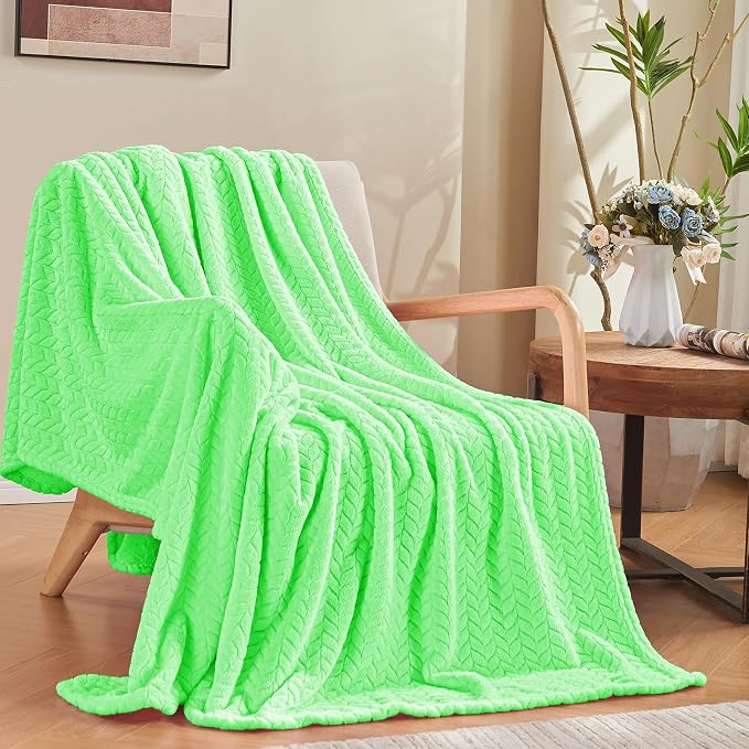 inhand Mint Green Fleece Throw Blanket by inhand