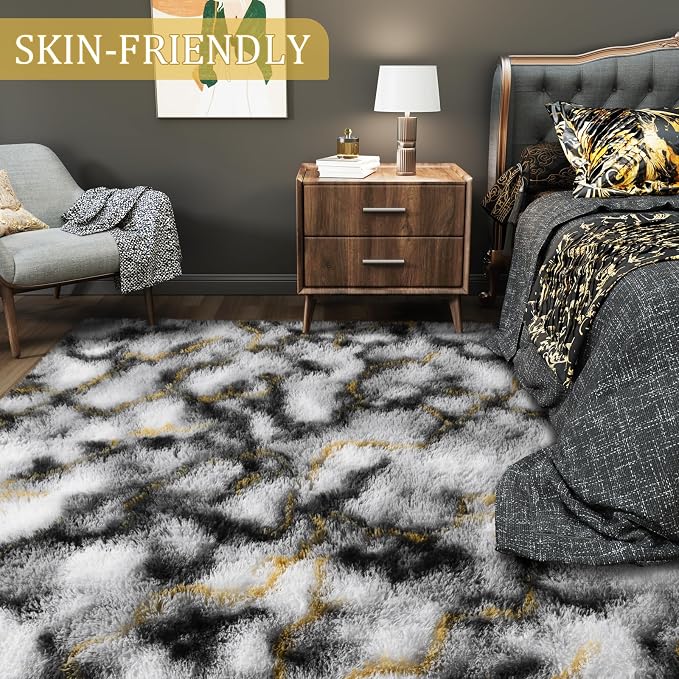 LOCHAS Ultra Soft Indoor Modern Area Rugs Fluffy Living Room Carpets - Image 4
