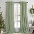 Sage Green Curtains 96 Inches Long by Pitalk