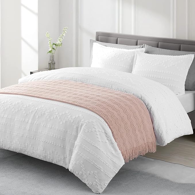 BOURINA Pink Throw Blanket 50 x90 Inches Throw Textured Solid Soft Sofa Throw by BOURINA