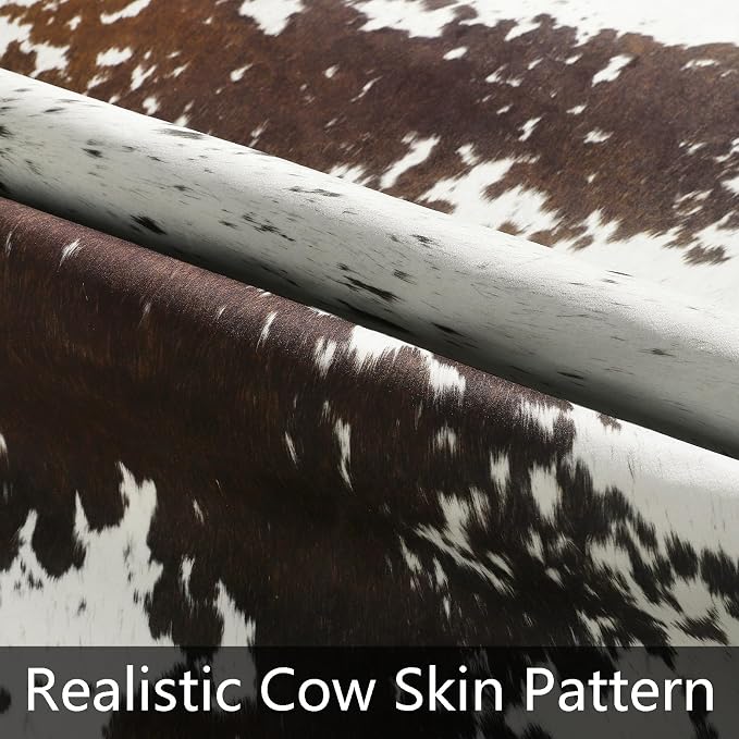 AROGAN White 6×7.2 Feet Faux Cow Print Rug Large - Image 4