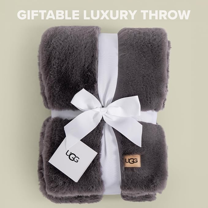 UGG Euphoria Faux Fur Throw Blanket, Oversized Soft Throw - Image 3