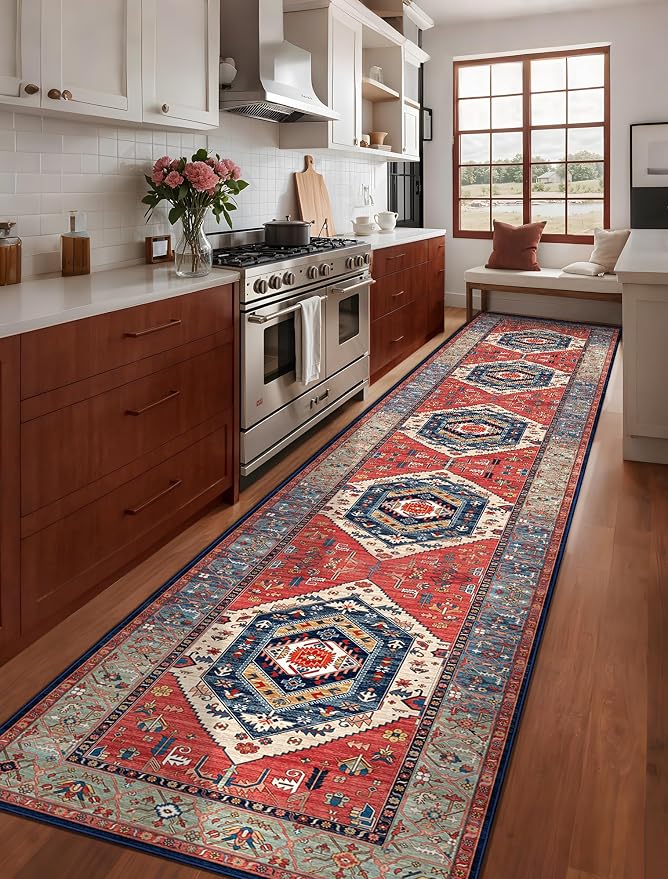 SERISSA Runner Rug for Hallways, 3x14 Washable Non Slip Kitchen Runner Rug - Image 2