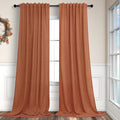 Pitalk Terracotta Curtains 84 Inches Long by Pitalk
