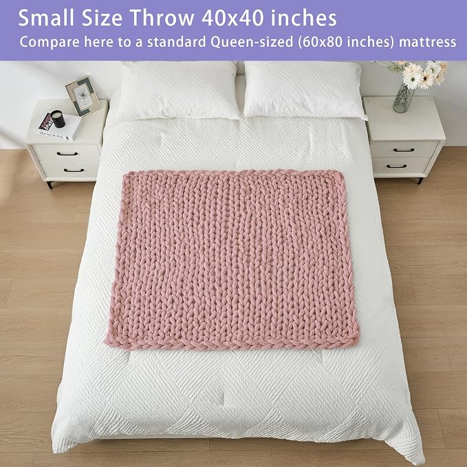 Bigacogo Chunky Knit Throw Blanket - Image 5