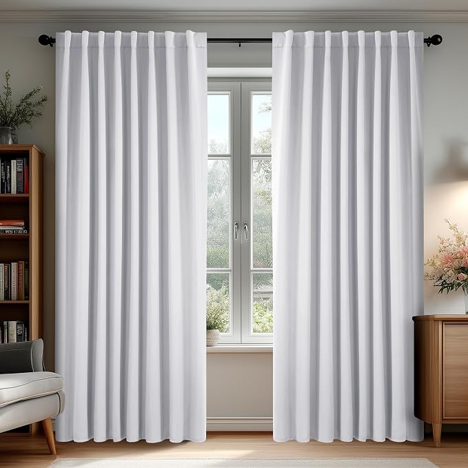 Deconovo Blackout Curtains, Thermal Insulated, W70 x L108 2 Panels, Back Tab by Deconovo