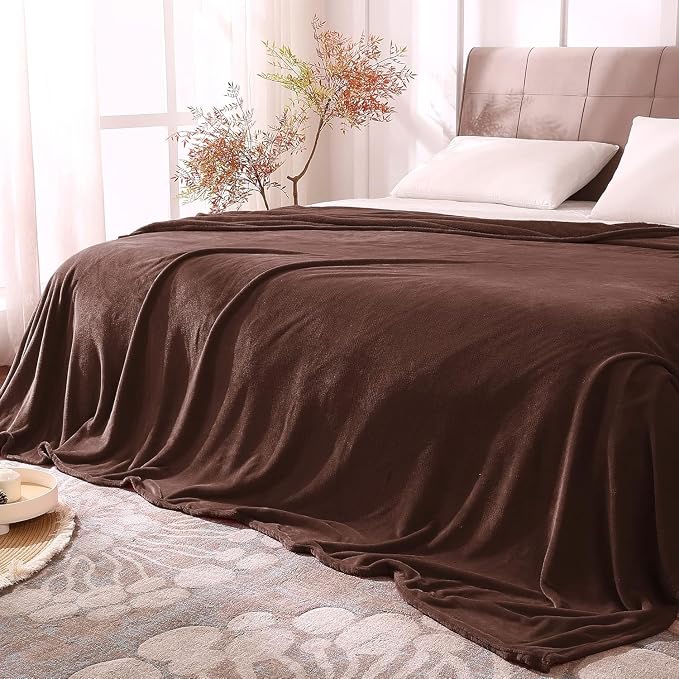 BEDELITE Fleece Blanket Brown Full Blankets by BEDELITE
