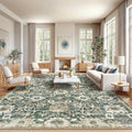 AMADA HOMEFURNISHING 10x14 Washable Area Rug, Low-Profile Large Area Rug by AMADAHOMEFURNISHING