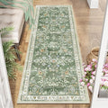 Yamaziot Washable Runner Rug 2x6 – Non Slip Boho Floral Hallway Runner Rug by Yamaziot