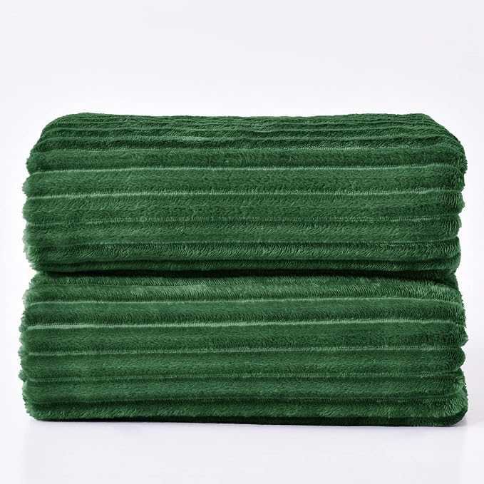 BEDELITE Fleece Blanket Queen Size – 3D Ribbed Jacquard Soft and Warm - Image 8
