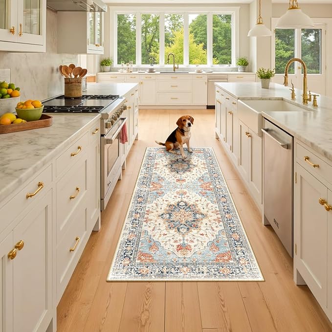 Area Rugs 2'6''x5' Runner Rug Non Slip Washable by RELEANY