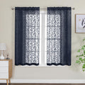 OWENIE Furman Sheer Curtains 54 Inch Length 2 Panels Set by OWENIE