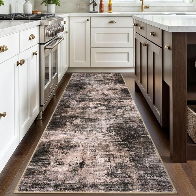 IOHOUZE Abstract Runner Rug 3x8 Ft Washable Runners - Image 2