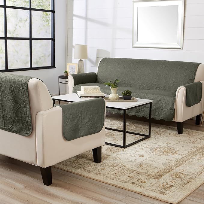 Great Bay Home Reversible Recliner Chair Cover - Image 5