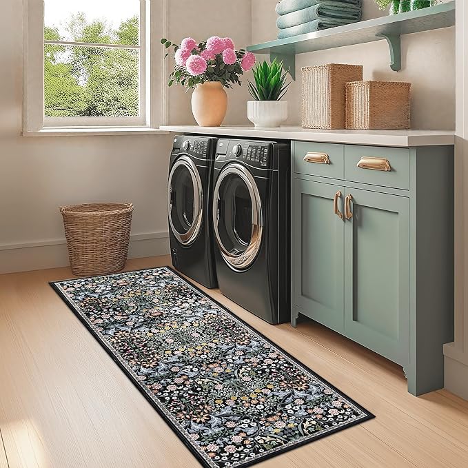 Runner Rug for Entryway: 2x6 Kitchen Rugs Non Slip Washable Ultra-Thin Soft - Image 4