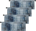 Emvency 4 Pack Valances Window Treatments, 52x18 Inch Rod Pocket Valances by Emvency