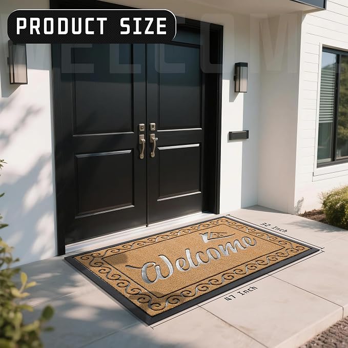 Yimobra Welcome Mat, Heavy Duty Sturdy Door Mats - Image 3