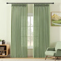 Sage Green Pinch Pleated Curtains 90 Inch Length 2 Panels by IVAPUPU
