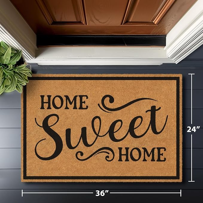 Barnyard Designs Natural Coco Coir Heavy Duty Backing Doormat - Image 3