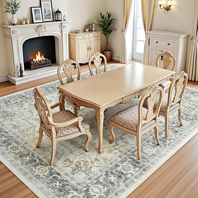 Lofus 8x10 Area Rugs for Living Room, Machine Washable Non-Slip Area Rug - Image 4
