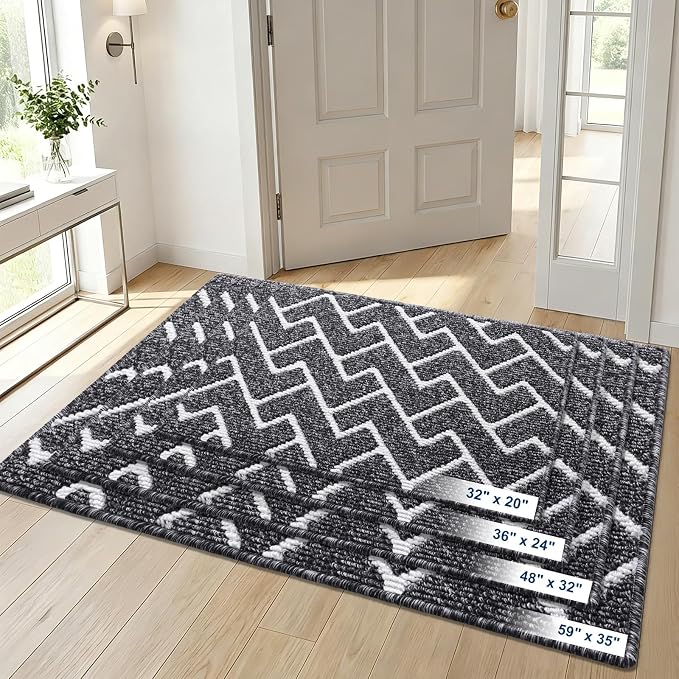 OLANLY Front Door Mat, Non-Slip Rubber Backing, Dirt Resistant and Absorbent - Image 9