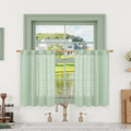LAMIT Linen Curtains 30 Inch Length by LAMIT