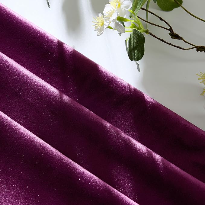 GIGIZAZA Velvet Pillow Covers 24x24 Decorative Pillows Pack of 2 Purple | Throw - Image 4