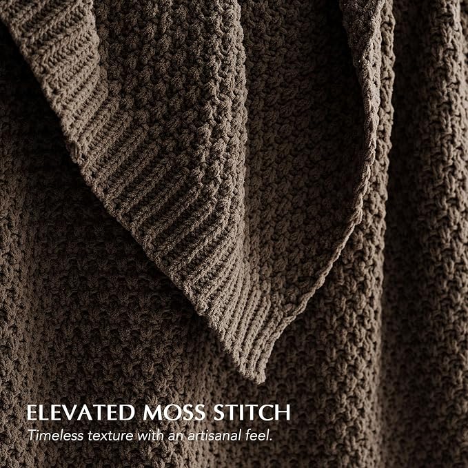 EVERGRACEHOME Chunky Chenille Knit Throw Blanket - Image 2