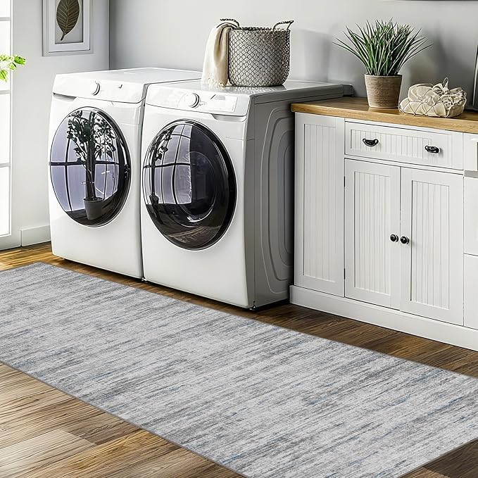 Washable Runner Rugs 3x10 Abstract Kitchen Runner Rug Non Slip Backing - Image 8