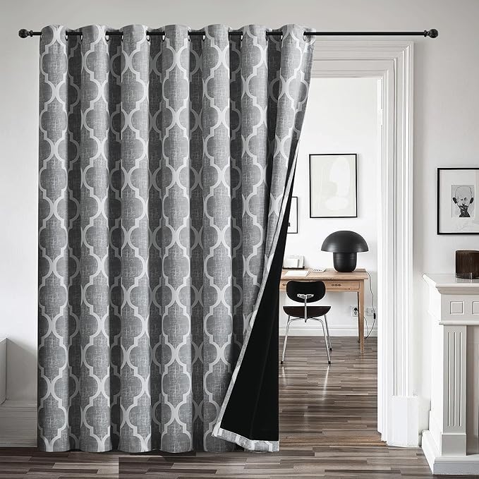Beauoop 100% Blackout Curtains 84 Inches Long by Beauoop