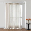 MYSKY HOME Linen Curtains 95 Inches Long by MYSKYHOME