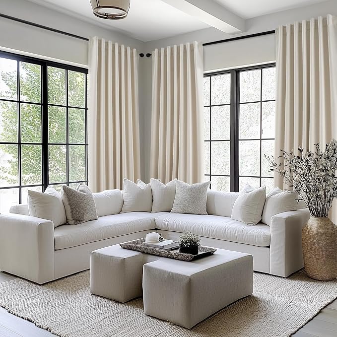 Topfinel Extra Long 132 Inch 100% Blackout Curtains - Image 3