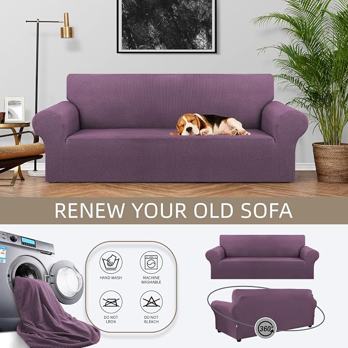 KEKUOU Stretch Sofa Cover Slipcover ，Couch Covers - Image 3