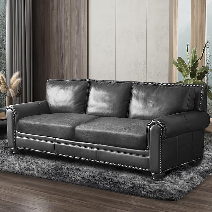Leather Look Couch Cushion Covers Sofa Seat Slipcovers Sets Couches Furniture - Image 8