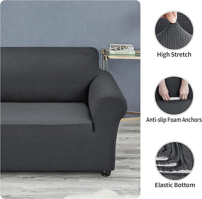 Joccun Stretch Loveseat Couch Cover Slipcover, 1-Piece Sofa Cover - Image 5