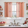 LAMIT Short Linen Curtains 40 Inch Length by LAMIT